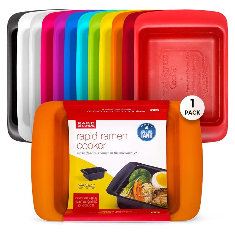 Rapid Brands Rapid Ramen Cooker | Microwavable Cookware for Instant Ramen | BPA Free and Dishwasher Safe | Perfect for Dorm  Small Kitchen or Office | Orange  1-Pack - Image 1