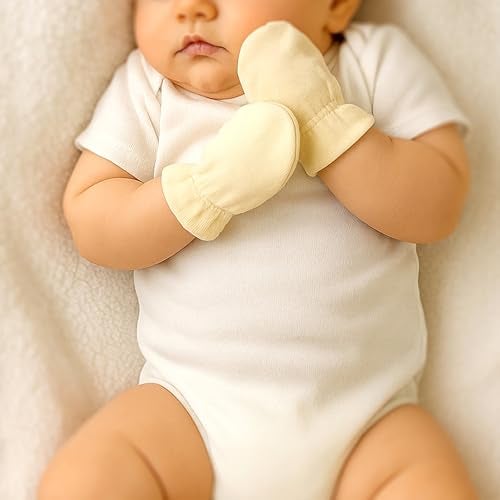 Butterblu Morgan 5-Pack Mitts 100% Organic Cotton No Scratch Mittens for Newborn Baby Boys & Girls, Sorbet, One Size - Image 2