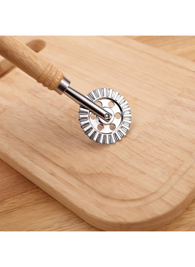 Stainless Steel Cake Cutter Oak Cake Wheel Pizza Cutter Roller Cutter Biscuit Mold Wholesale-Specifications:Large Short Cake Cutter-Color:Picture Color - Image 4