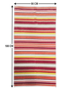 Kassino Premium Striped Oversized Beach Towels (90 x 180cm) - 100% Cotton, Soft & Quick-Dry, Double Stitched for Durability, Perfect towels for Beach and Pool (2PCS) (2, Orange Stripes) - pzsku/Z487C59DD13AA1B66C4EDZ/45/_/1737542672/6a00aaa4-05fe-4bd7-a4d4-6977c3ae3898