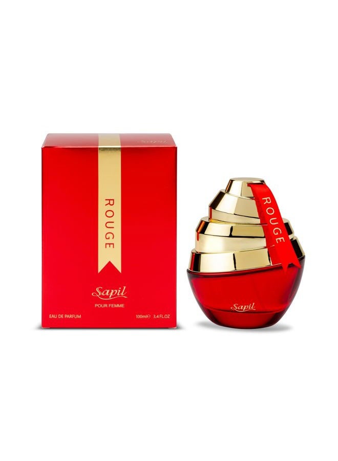 sapil Rouge Eau De Parfum 100ml, Affordable Luxury Perfume, Elegant Fragrance with Saffron and Jasmine Top Notes, Bold Blend Perfumes for Women - Image 2