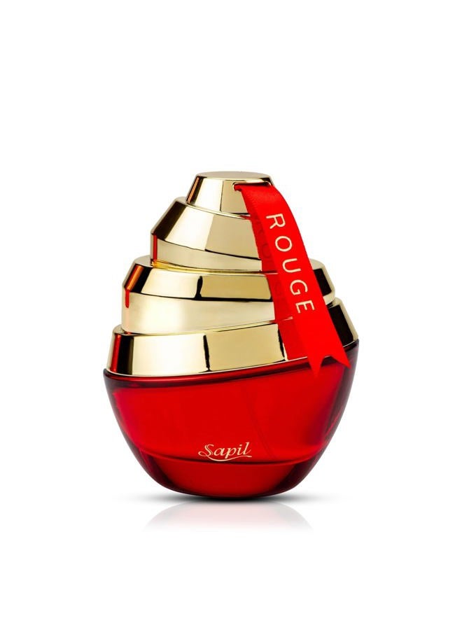 sapil Rouge Eau De Parfum 100ml, Affordable Luxury Perfume, Elegant Fragrance with Saffron and Jasmine Top Notes, Bold Blend Perfumes for Women - Image 1