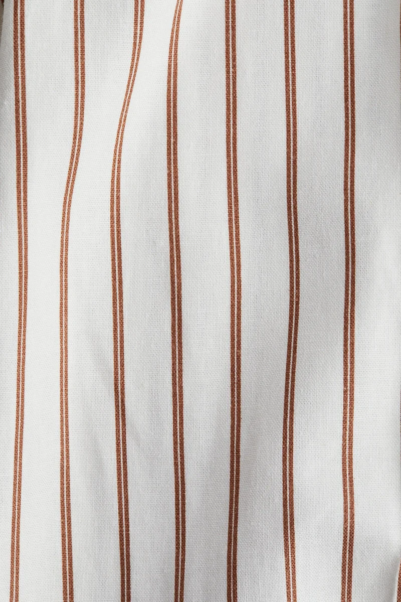 H&M Wide linen-blend trousers