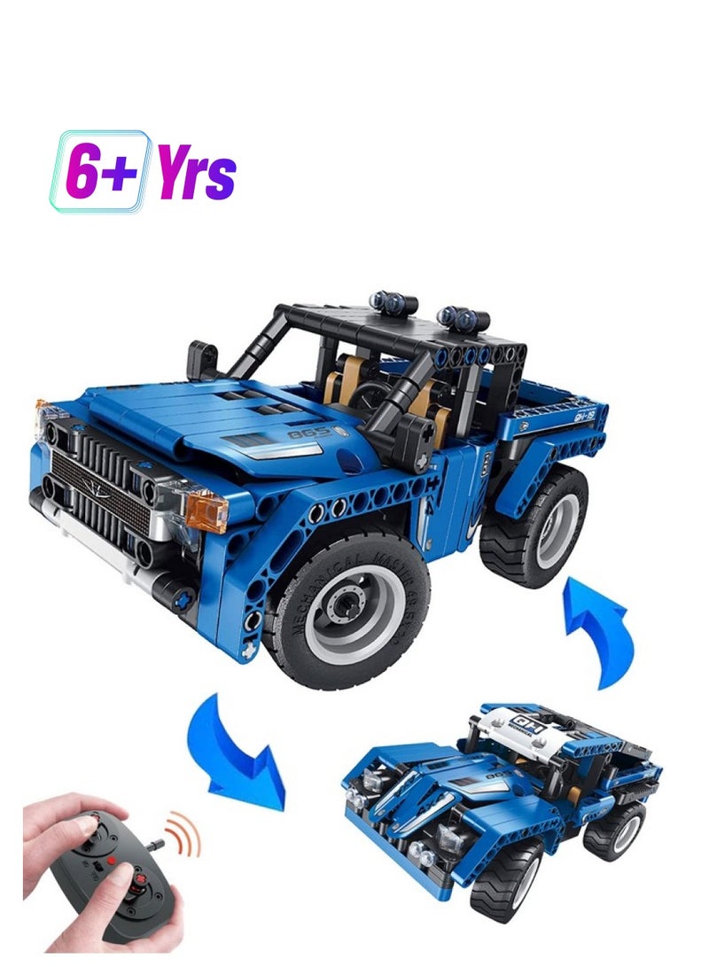 Dimple 2 In 1 Remote Control Building Car Toy Stem Toys For 6 12 Year Old Kids Educational Race Car Truck Toys For Boys & Girls 353 Piece Learning Construction Kit Gift For Kids - Image 1