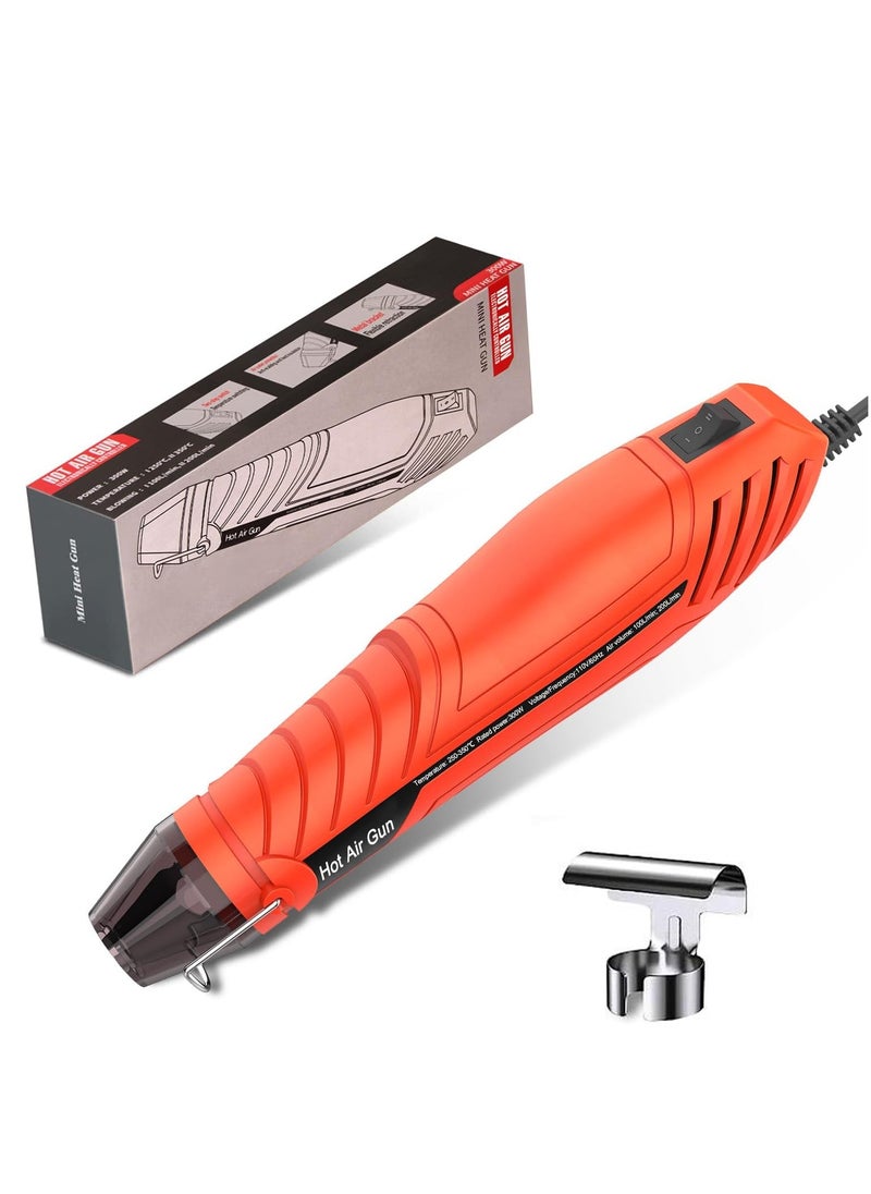 Necomi Mini HeaHeat Gun, Mini Dual Temperature Heat Gun Tool with Reflective Nozzle for Epoxy, Shrink Wrap, Vinyl Wrap, Embossing, Electronics, Candle Making, Cell Phone Repair  - Image 1