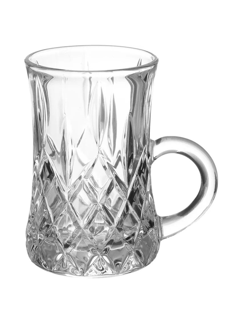 السيف غاليري بيالات زجاج السيف غاليري ماكس، بنقش، 6 قطع - شفاف - Image 2