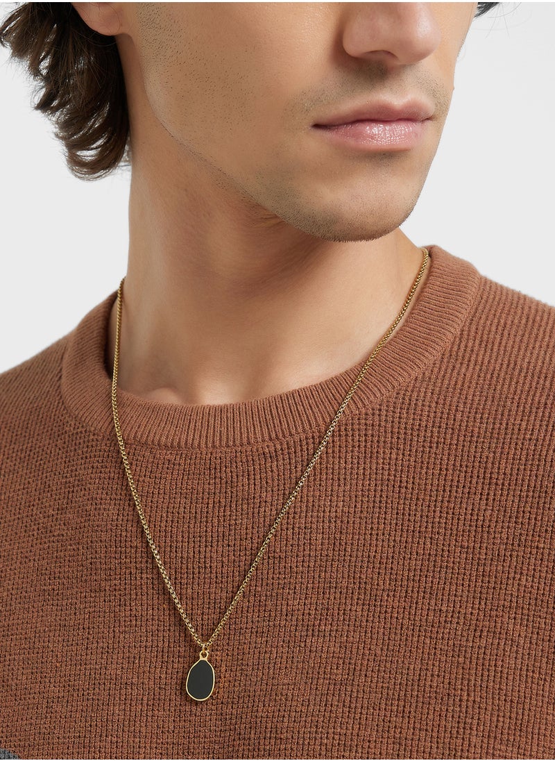 Robert Wood Pendant Chain Necklace  - Image 4