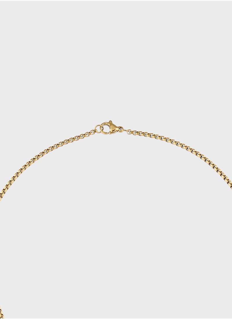 Robert Wood Pendant Chain Necklace  - Image 3