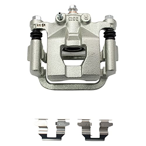 TRQ Rear Brake Pad & Rotor Kit Brake Caliper Brake Pads Brake Rotor Ceramic Solid Compatible with 2009-2012 Nissan Altima 2007-2008 Maxima - Image 5