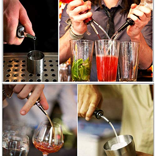 Baskety Glass Combo of Oil & Vinegar Cruet Seasoning for Dining Table Home Kitchen Cooking Oil or Vinegar Dispenser 500 ML Pack 2 - Image 3