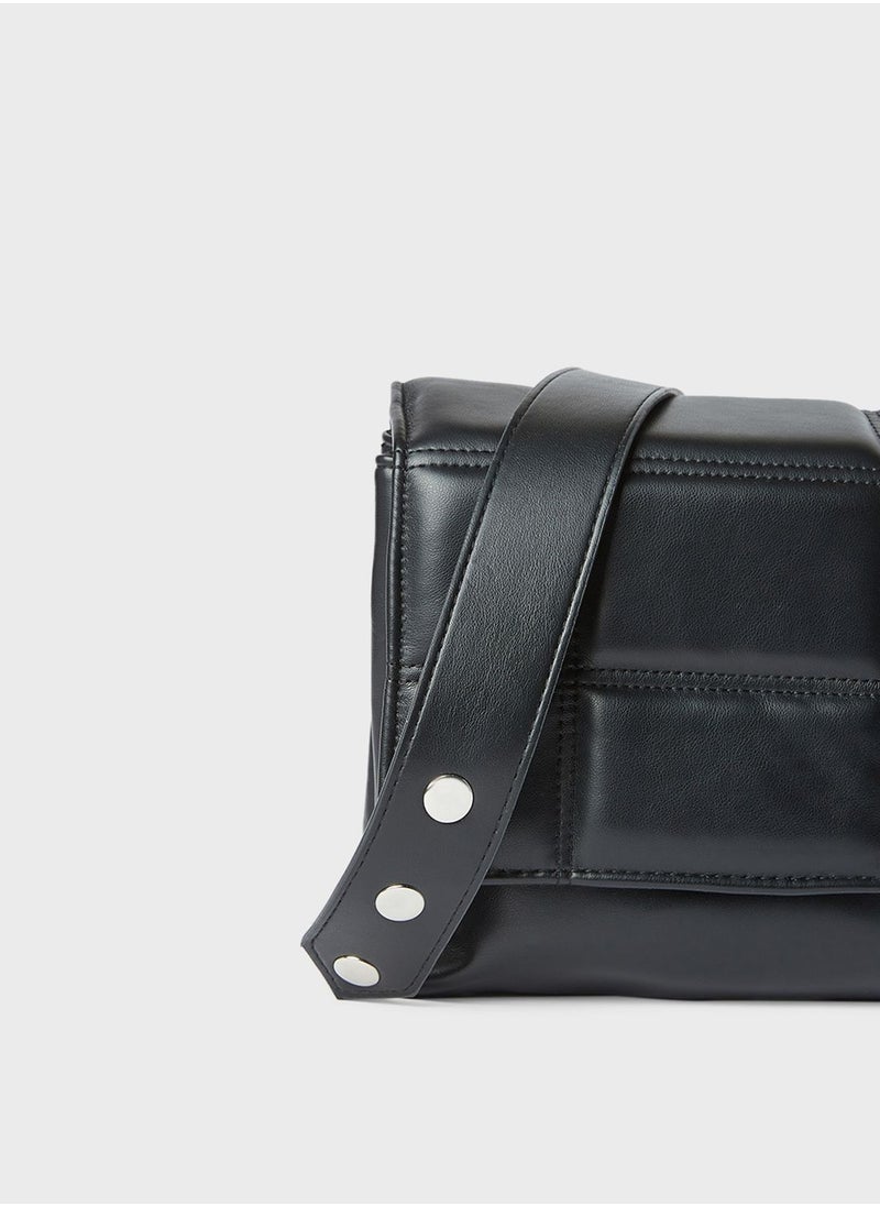 PIECES - Quilted Crossbody Bag - Image 1