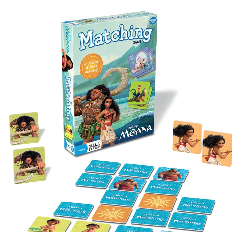 Wonder Forge Disney Moana Matching Game Fun and Educational Memory Game for Boys and Girls Ages 35 Featuring Moana and Maui Toddler Learning Activity - Image 2
