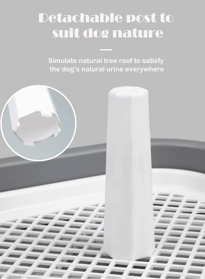 ريليو صينية كبيرة 47 × 37 سم لتبول الكلاب، صينية تدريب الحيوانات الأليفة، حامل منصات تدريب الحيوانات الأليفة، حامل منصات التبول للكلاب، صينية تبول الكلاب الداخلية، سهلة التنظيف، شبكة قابلة للإزالة - Image 5