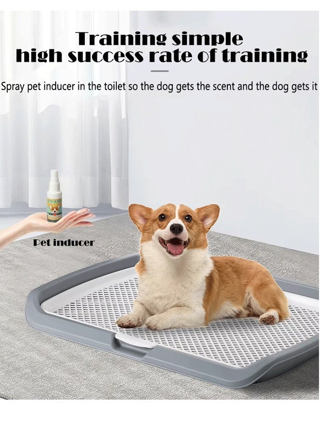 ريليو صينية كبيرة 47 × 37 سم لتبول الكلاب، صينية تدريب الحيوانات الأليفة، حامل منصات تدريب الحيوانات الأليفة، حامل منصات التبول للكلاب، صينية تبول الكلاب الداخلية، سهلة التنظيف، شبكة قابلة للإزالة - Image 4