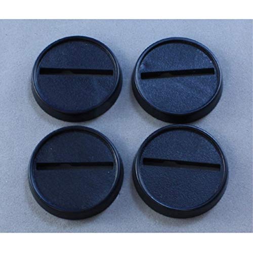 Reaper 1in Round Plastic Miniature Gaming Base with Slot Pack of 18 Reaper Miniatures - Image 1