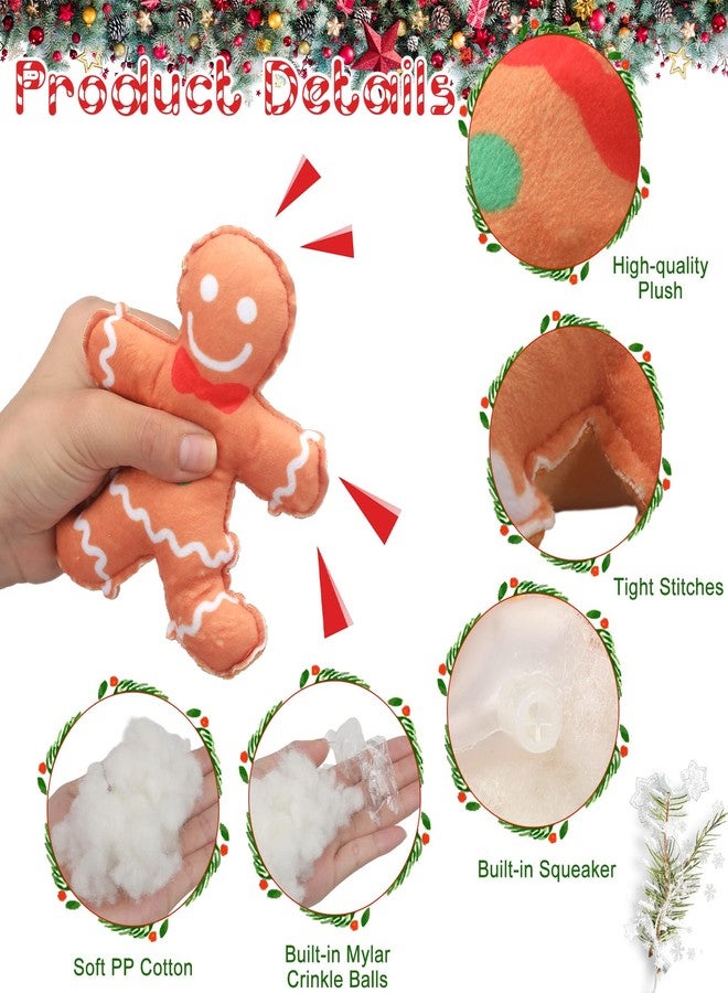 HI-BOOM Hiboom Mini Plush Christmas Dog Toys Squeaky Puppy Interactive Durable Chew Plush Squeak Toys for Puppy Small Dogs, 9 Styles - Image 4