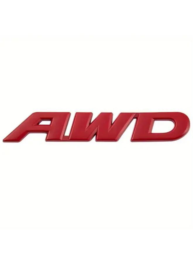 Black 3D AWD Emblem Car Styling Rear Sticker Badge For Honda CRV Crosstour HRV - Image 4