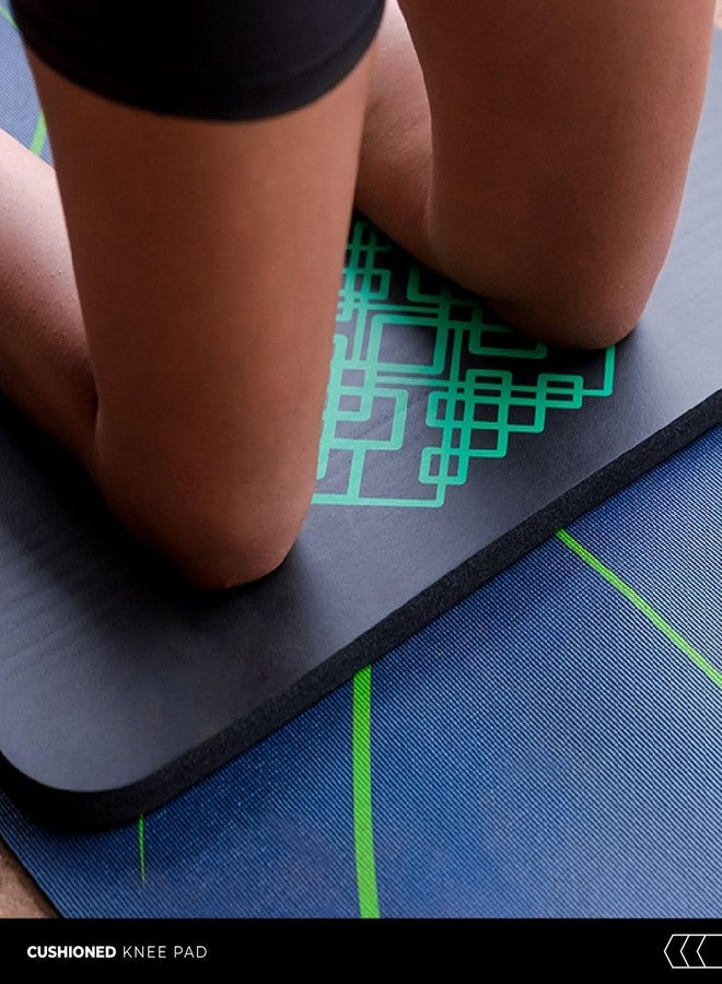 تيجو وسادة تقوية مبطنة من TEGO Raise - وسادة للركبة، وسادة يوغا، وسادة يوغا، حصيرة سميكة للرجال والنساء والأطفال (أسود أخضر، 25 × 60 × 2 (سُمك)) - Image 5