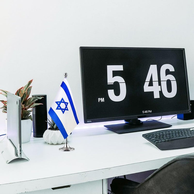 mflagperft Israel Flag Israeli Flags, Small Mini Israeli Desk Flag, Used for Table Office Classroom Home Patriotic Events Decorations - Image 5