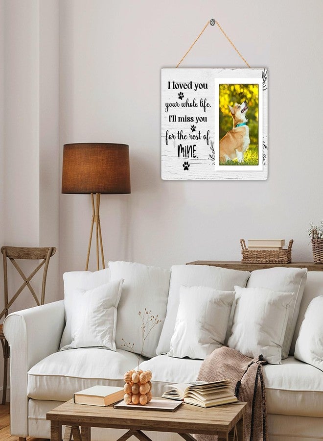 Itsoly Dog Memorial Picture Frame - Pet Loss Gift - I Love You Your Whole Life I Will Miss You for the Rest of Mine - Wooden Photo Frame, 4x6 Inch Photo12P70 - Image 5