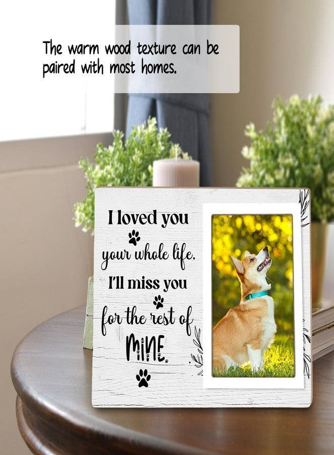 Itsoly Dog Memorial Picture Frame - Pet Loss Gift - I Love You Your Whole Life I Will Miss You for the Rest of Mine - Wooden Photo Frame, 4x6 Inch Photo12P70 - Image 3