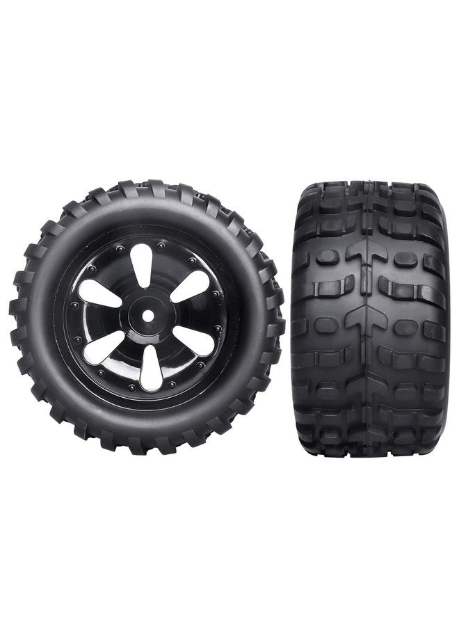 Hobbypark Pre-Glued 12Mm Hex 1/10 Scale Rc Truck Tires And Wheels For Traxxas Rustler Stampede 4X4 Vxl 2Wd, Redcat Volcano Epx Pro S30 Blackout Xte Pro, Mounted With Foam Inserts (4-Pack) - Image 4