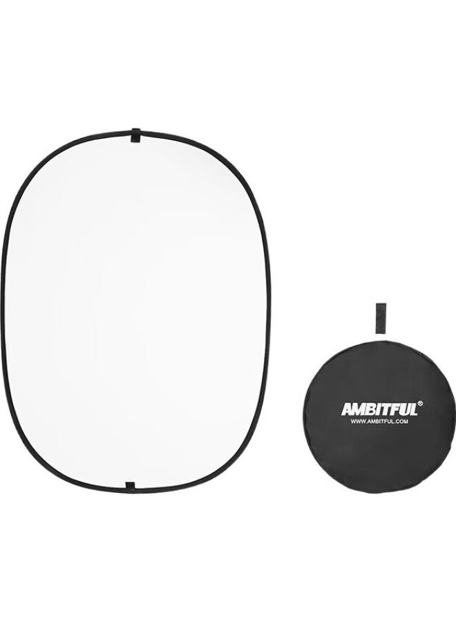 Ambitful Black And White Reflective Board 100*150Cm Soft Light Board, Foldable Photography Diffuser, Outdoor Portrait Lighting, Portable Equipment, Collapsible And Foldable For Photography And Videography - Image 1