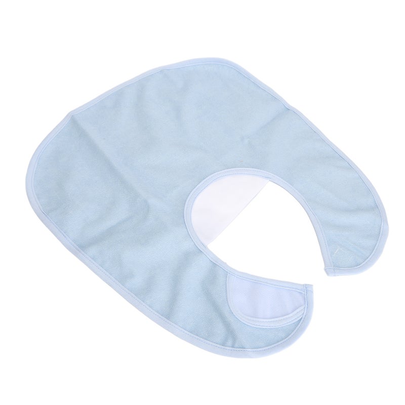 Adult Bib Waterproof Washable TPU Soft Cotton Clothing Protector Eating Bib for Elderly - Image 3
