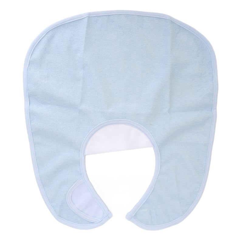 Adult Bib Waterproof Washable TPU Soft Cotton Clothing Protector Eating Bib for Elderly - Image 2