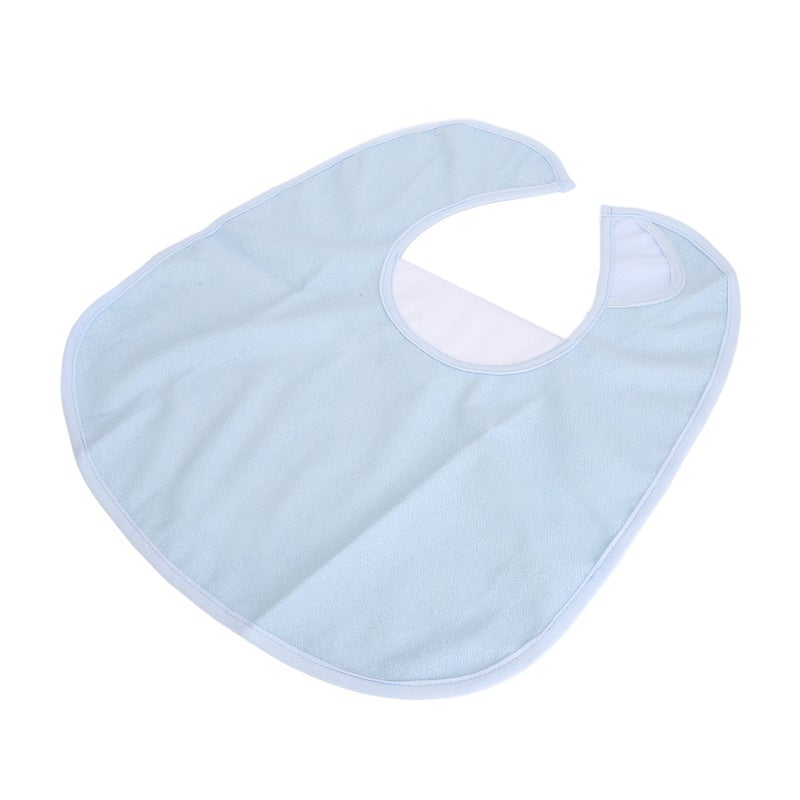 Adult Bib Waterproof Washable TPU Soft Cotton Clothing Protector Eating Bib for Elderly - Image 5
