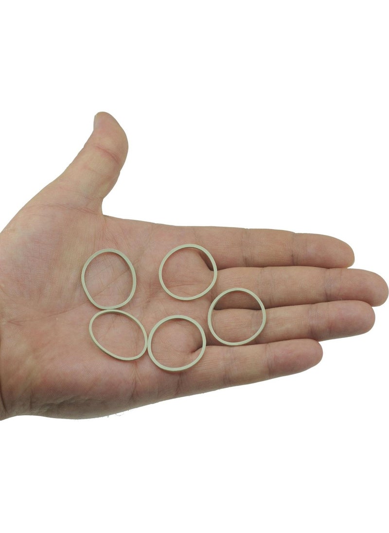 Ekoset 500 Pieces White Small Packing Elastic 40 mm  - Image 3