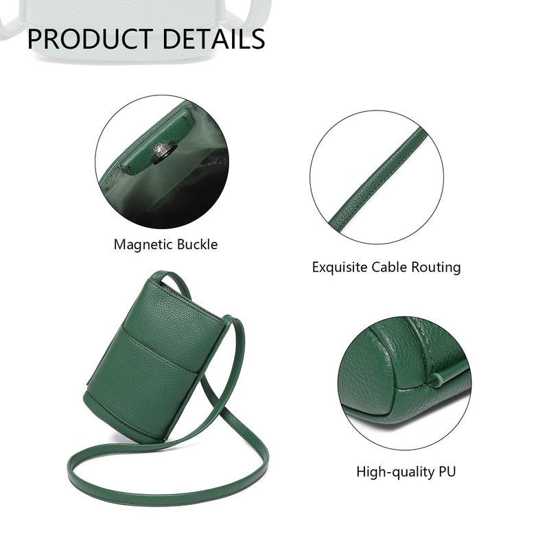 YONBEN Crossbody Bag Small Crossbody Purse for Women Trendy Adjustable shoulder straps (Forest Green) - Image 5
