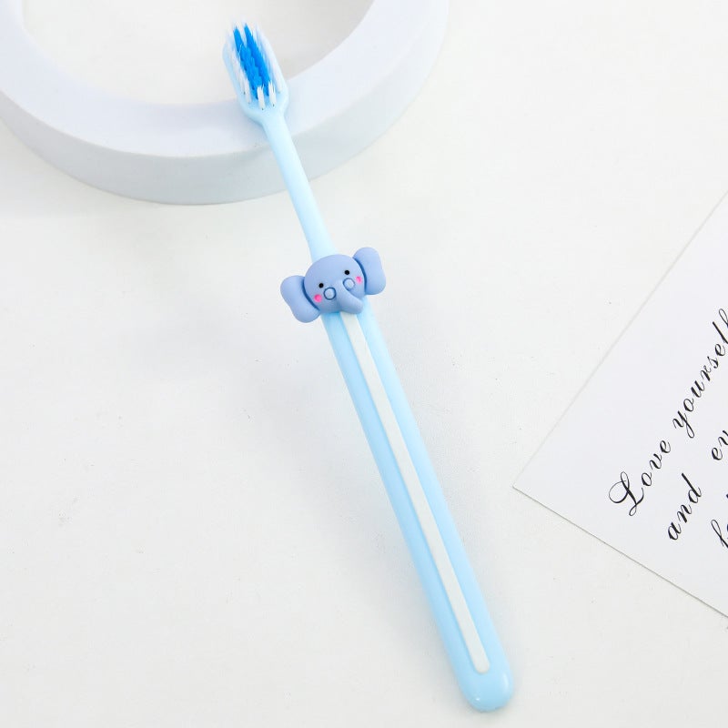 Generic Cute Cartoon Soft Bristle Toothbrush Candy Color for Home Use Elephant 