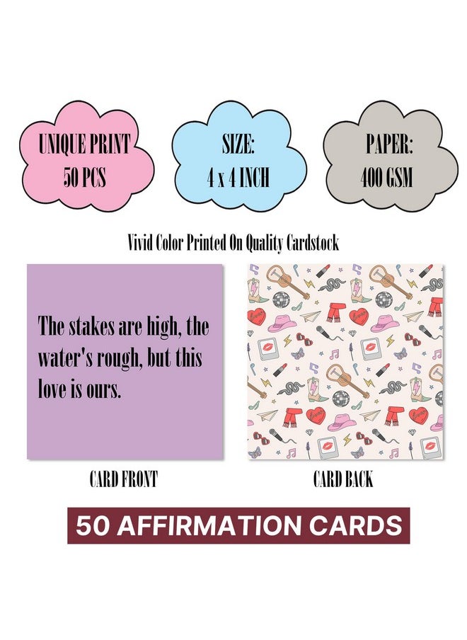 GIFTSFARM - Taylor Affirmation Cards For Ultimate Music Lovers, Birthday Gift For Girls Women - Image 1