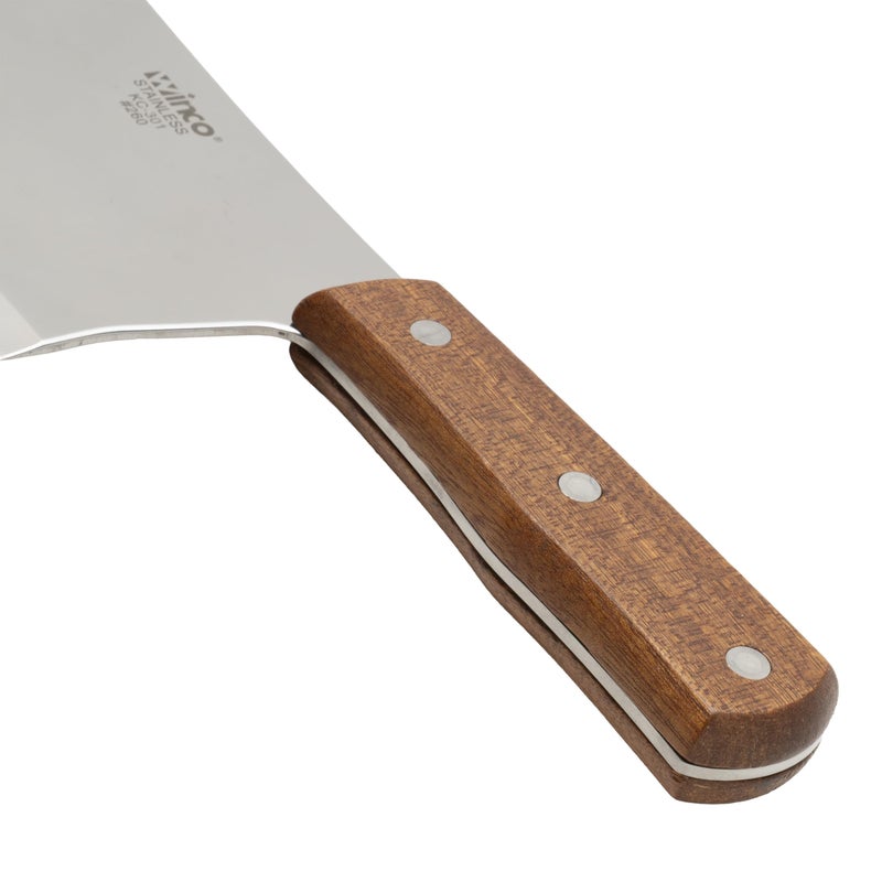 Winco 8" Heavy Duty Chinese Cleaver with Wooden Handle, 3-1/2â€³ - Image 2
