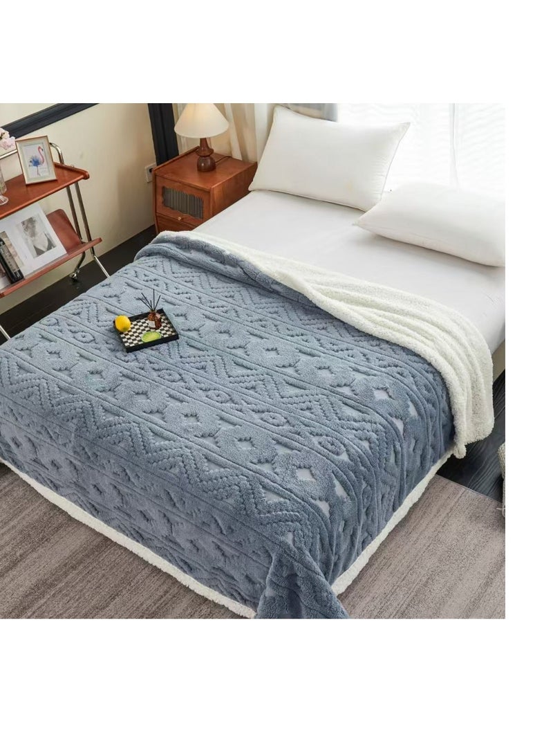 بطانية فلانل أنيقة منقوشة - ناعمة ودافئة وخفيفة الوزن | 230×200 سم
