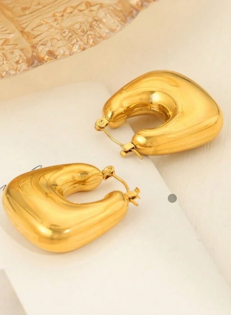 Casual collection Elegant Gold Plated Earrings For Women - Image 3