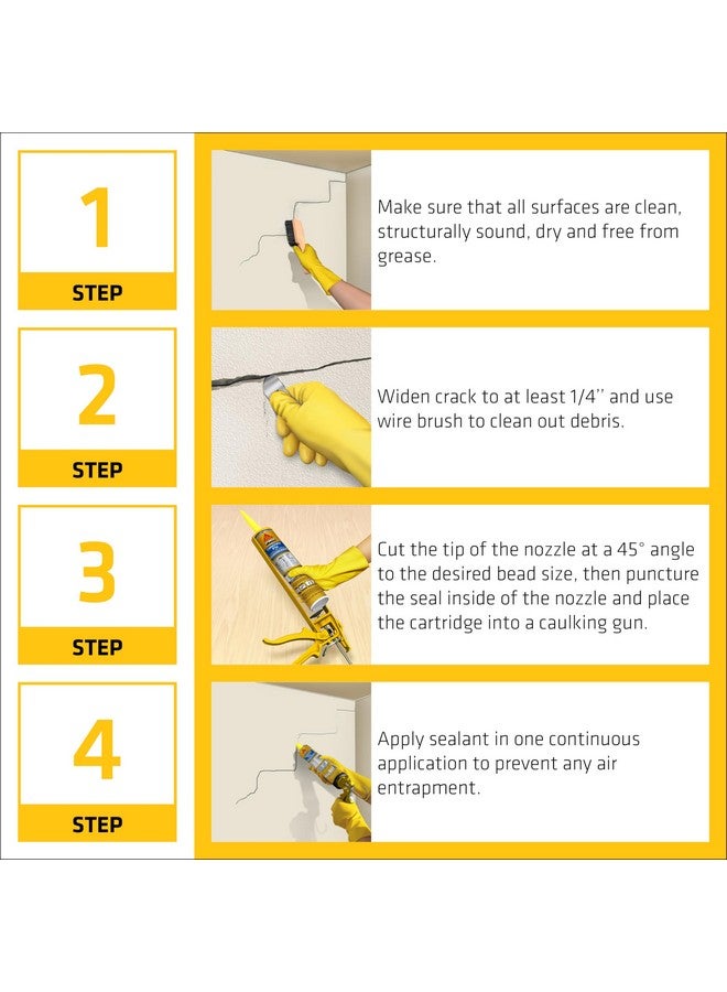Sikaflex Concrete Fix, Limestone, Elastic sealant sealing cracks and joints, paintable polyurethane , 10.1 fl. Oz - Image 4