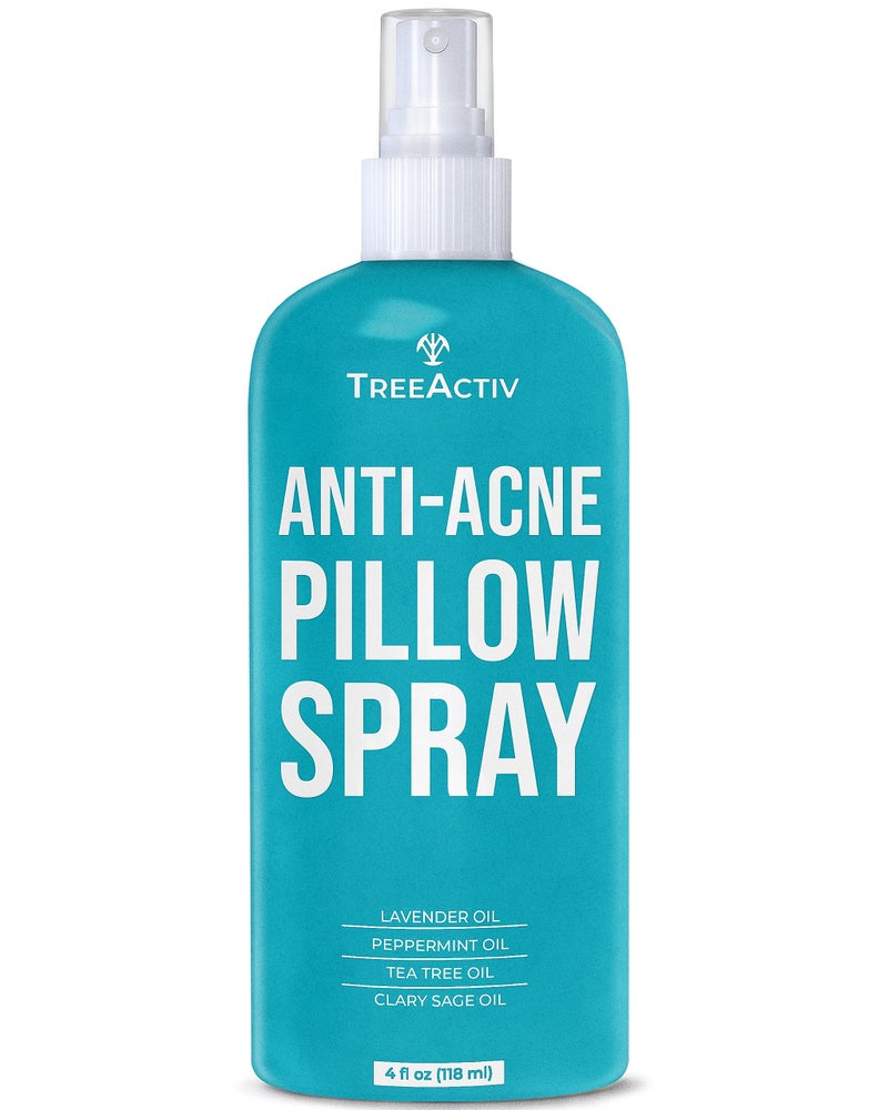 TreeActiv Anti-Acne Pillow Spray, 4 oz, Lavender Sleep Spray for Pillows, Pure Lavender Essential Oil Air Freshener, Pillow Linen Spray for Bedding, Aromatherapy Lavender Spray for Sleep, 1000 Sprays - Image 1