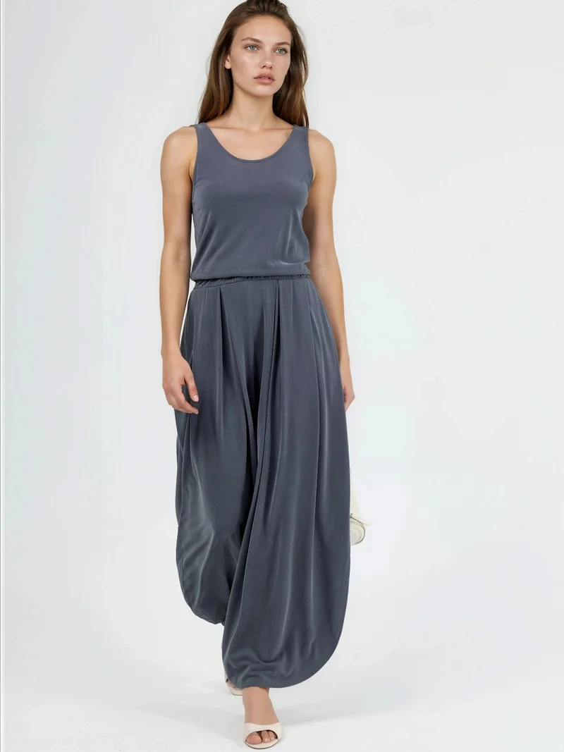 بوسيم BUSEM Pleated Modal Jumpsuit