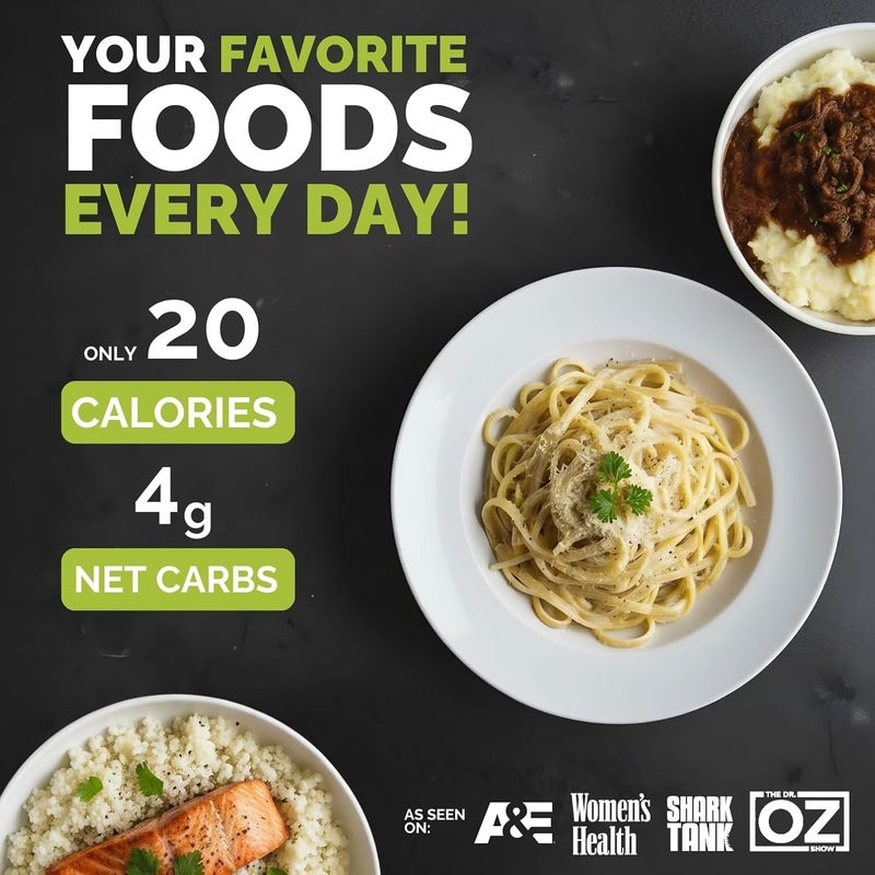 Palmini Variety Pack - Gluten Free Hearts of Palm Pasta: Linguine, Angel Hair, Lasagna, Rice, and Mashed (12 Ounce) - Image 4