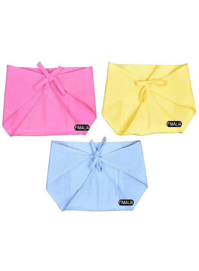 FIMALIA Newborn Baby Washable Reusable Soft and Pure Cotton Cloth Nappies/Cloth Diaper/Langot (0 to 6 Months)(Pack of 6,Triangle Multicolor) - Image 2