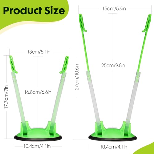 Sinnsally Baggy Rack Holder for Food Meal Prep,Plastic Freezer Bag Holder Stand for Filling, Adjustable Food Storage Bag Holders,Gallon Bag Holder (Pack of 4) - Image 2