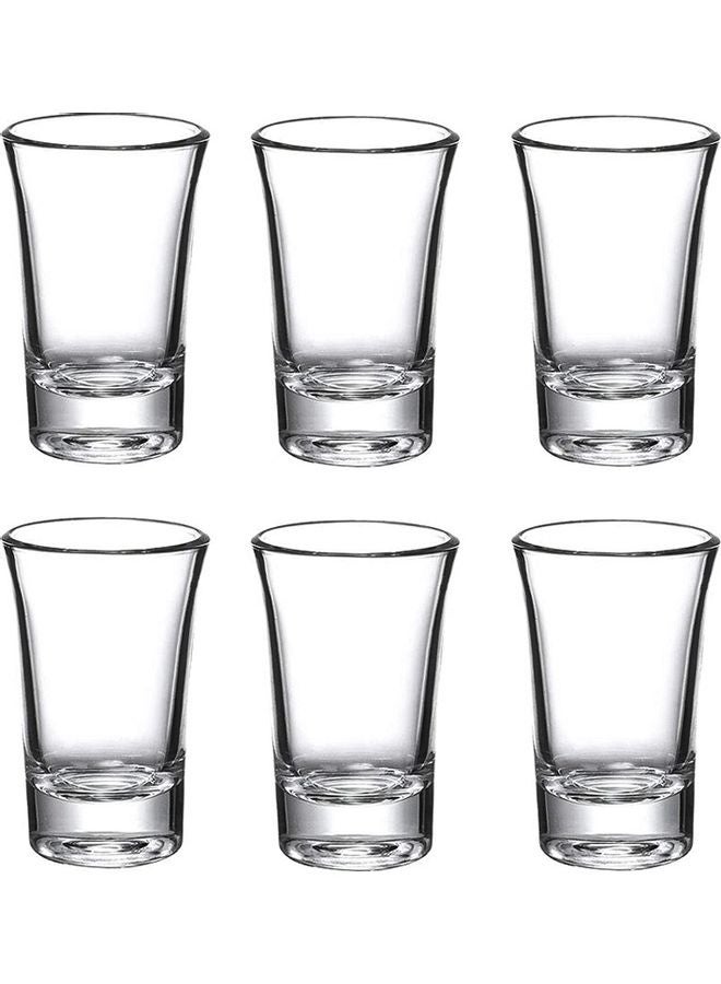 6-Piece Shot Glass Set Clear 