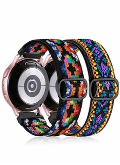 Y&D SYOSI Floral Bands Compatible with Samsung Active 2 Watch Band 40mm, Adjustable 20mm Stretchy Loop Strap  - Image 1