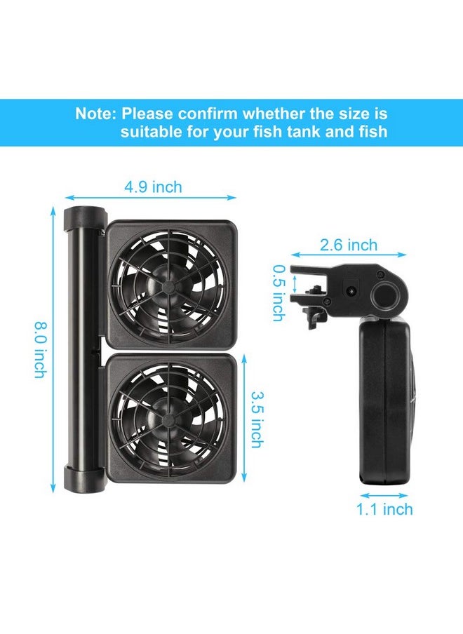 DATOO DaToo Aquarium Chiller Fish Tank Fan Aquarium Cooling Fan, 1 Yr Warranty  - Image 2