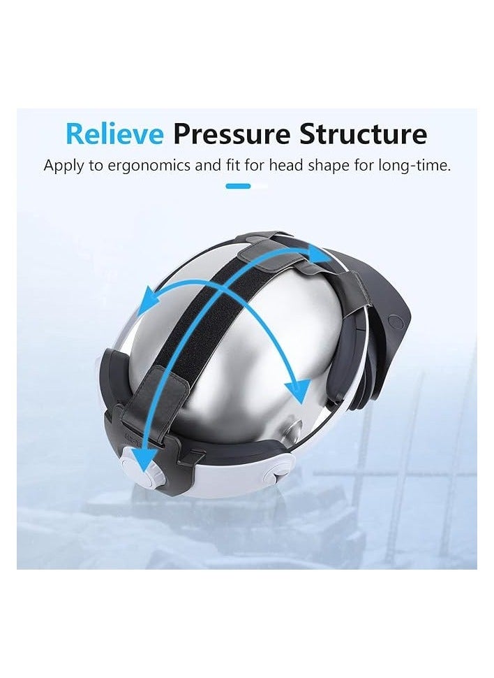 Raxoom Adjustable Head Strap for , Customizable Headband Strap Accessories Custom Fit Headband Playstation Virtual Reality 2 Adjustable Strap Compatible with -Adjustable  - Image 2