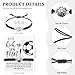 Equsion 80 Pcs Soccer Team Gifts Set Bracelets Soccer Ball Ballpoint Pens Foam Stress Balls Kick Up Cards Adjustable Bracelets for Sports Reward Birthday Party Supplies - Image 4