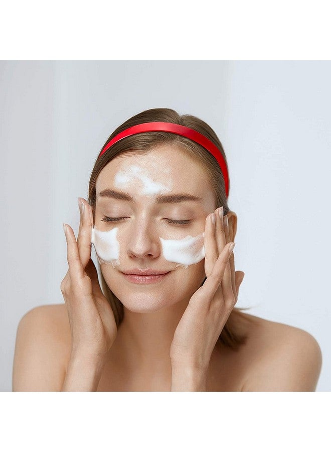 LIVECOOL Red 1 Inch Plastic Hard Headband with Teeth Head band Women Girls 2 Pieces Hoops for Women Girls DIY Hair Accessories - Image 2