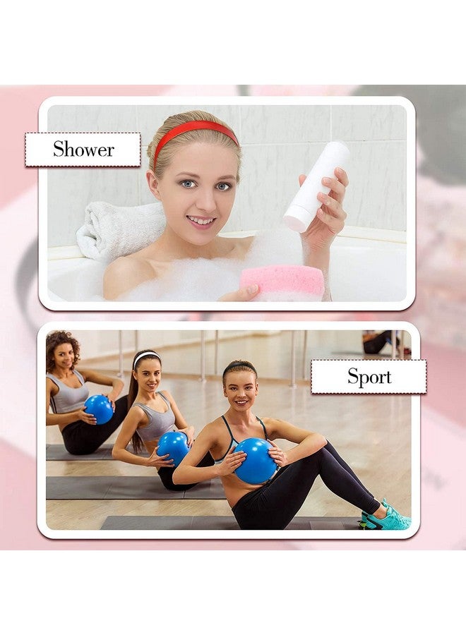 LIVECOOL Red 1 Inch Plastic Hard Headband with Teeth Head band Women Girls 2 Pieces Hoops for Women Girls DIY Hair Accessories - Image 5